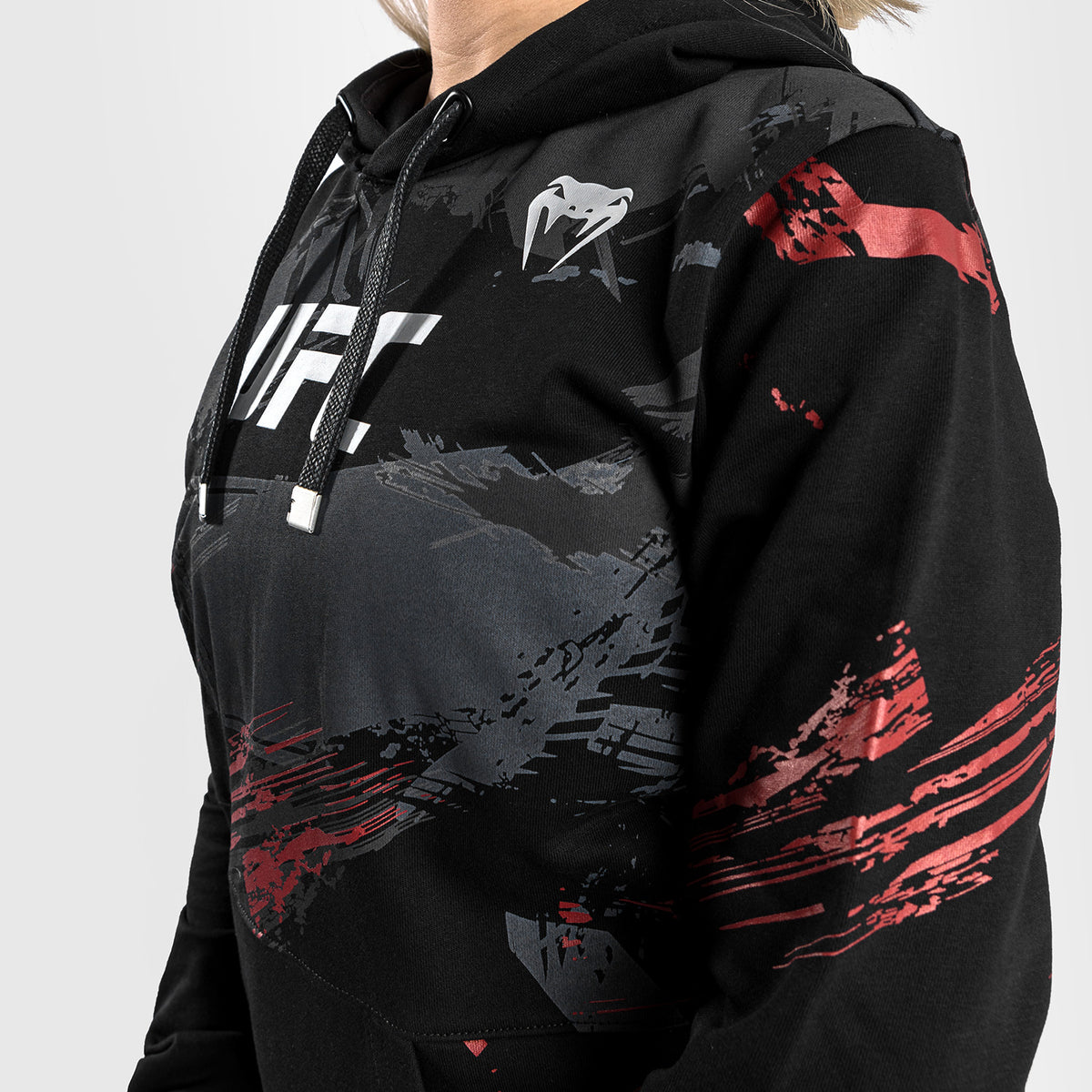 Sweatshirt à capuche pour Femmes UFC Venum Authentic Fight Week 2.0 - Noir/Rouge - product-type_Sweatshirts