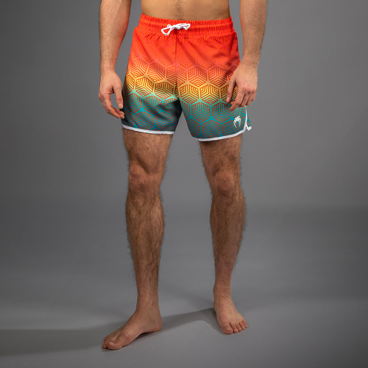 Short de Bain Venum Octane - Orange Sunset/Bleu Ciel - product-type_Shorts de bain