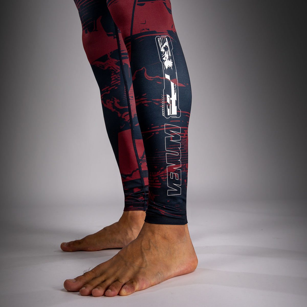 Legging Performance Homme UFC Zenith by Venum Authentic Fight Week - Bleu marine/Bordeaux/Argent - product-type_Pantalons de Compression
