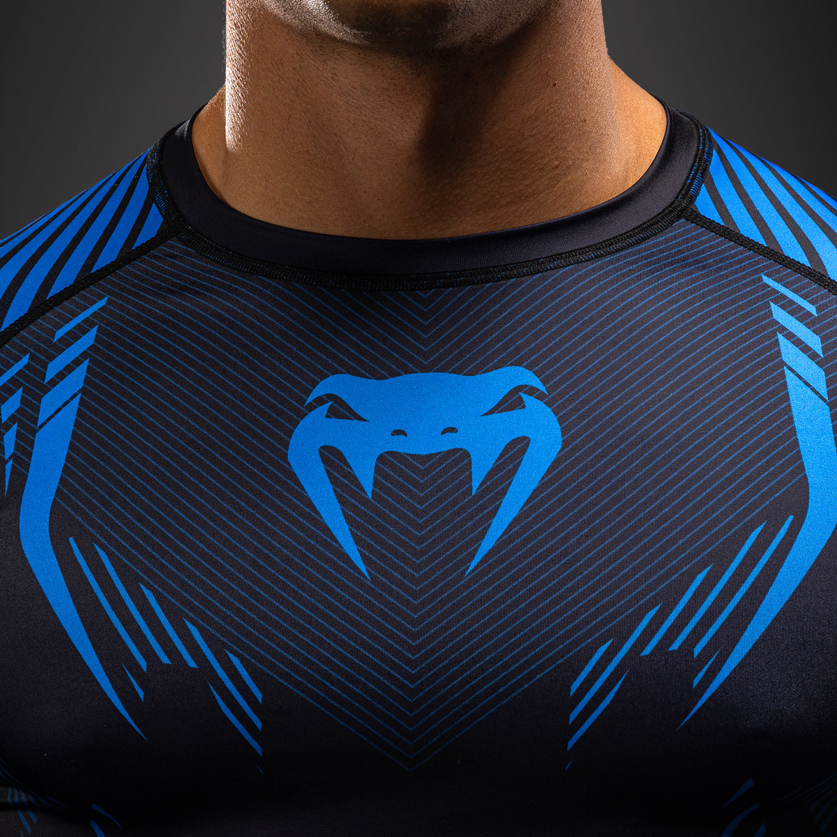Rashguard à Manches Longues Venum No-Gi 6.0 - Noir/Bleu - product-type_T-Shirts de Compression