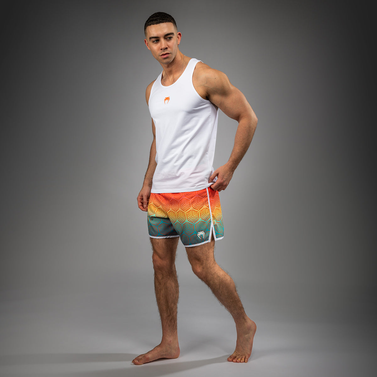 Débardeur Venum Echo - Blanc/Orange Sunset - product-type_Débardeurs