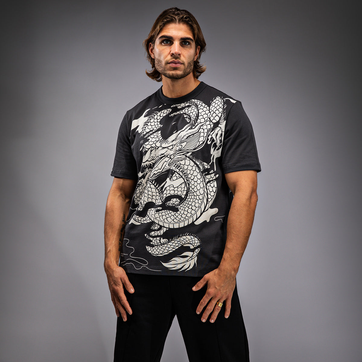 T-shirt Venum Dragon’s Flight - Gris Charbon/Blanc Crème - product-type_T-Shirts