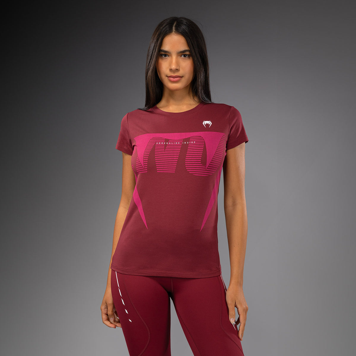T-shirt Femme Venum Adrenaline – Bordeaux/Rose - product-type_T-Shirts