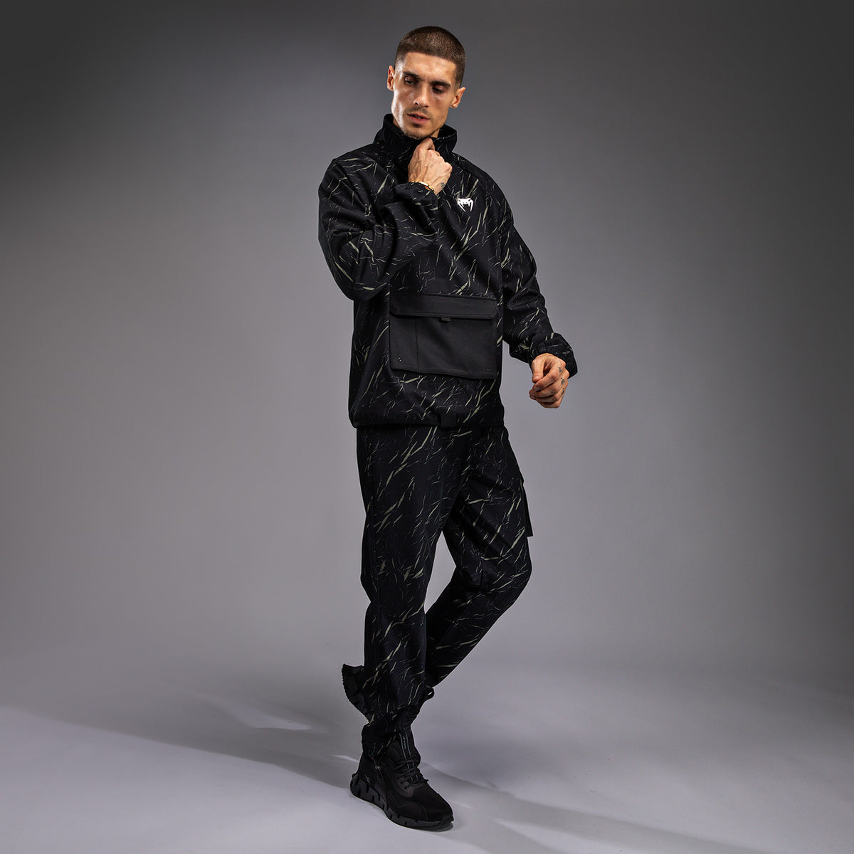 Veste de Survêtement Pour Hommes Venum Trooper - Noir/Beige - product-type_Sweatshirts