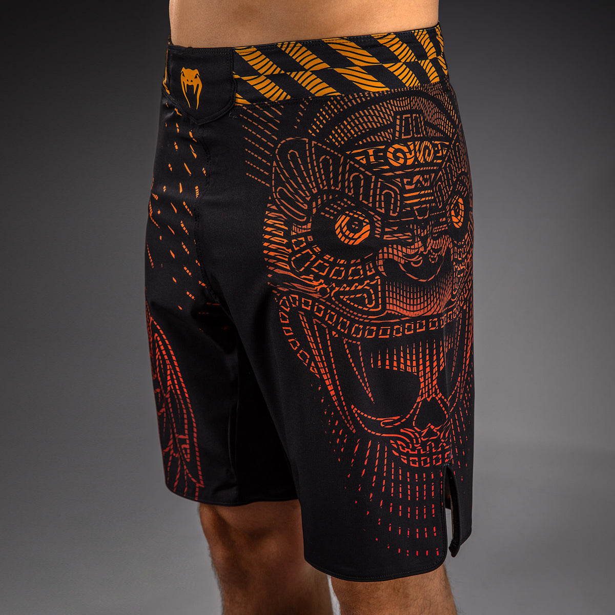 Short de Combat Venum Quetzal Fury - Noir/Rouge Fury/Mandarine - product-type_Shorts de MMA