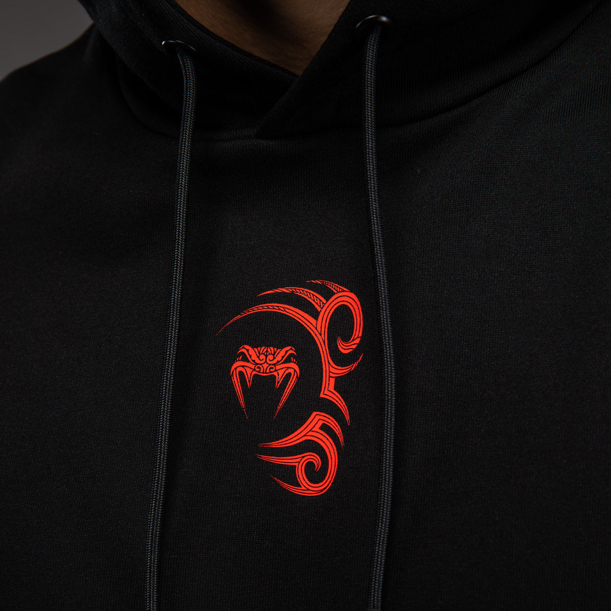 Sweat à capuche sans manches Venum x Mike Tyson Tiger - Noir Profond/Rouge Intense - product-type_Sweatshirts