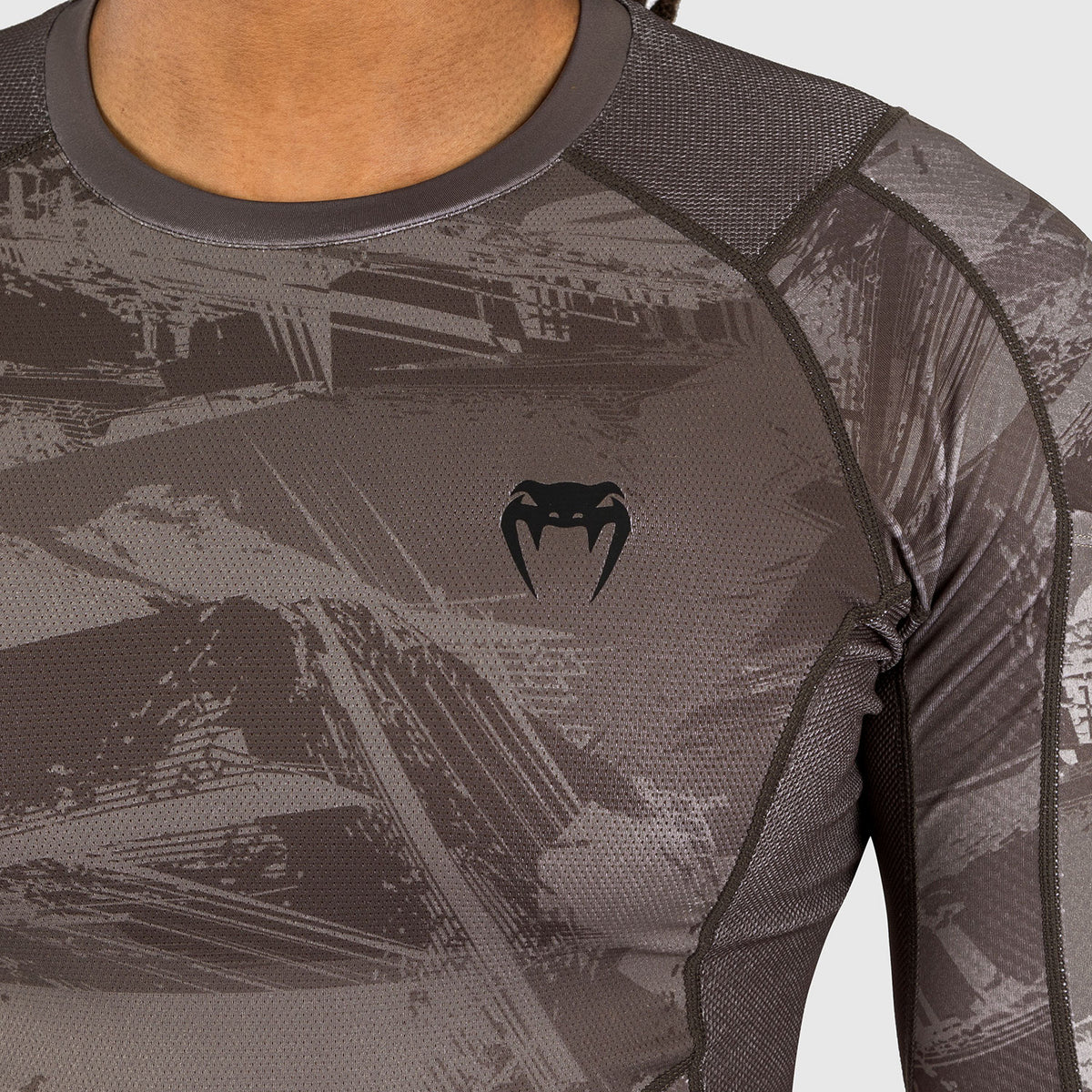 Venum Electron 3.0 Rashguard à manches longues - Sable - product-type_T-Shirts de Compression
