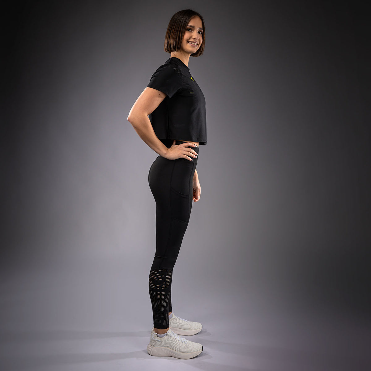 T-shirt Dry Tech Pour Femme Venum Lazer - Noir/Jaune - product-type_T-Shirts Dry Tech