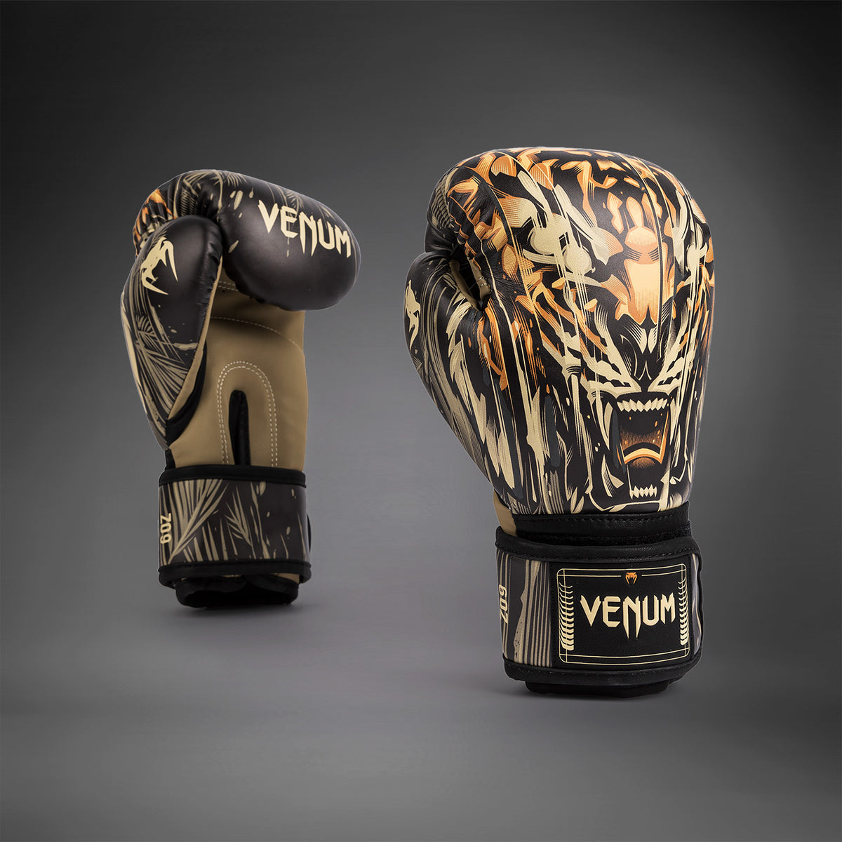 Gants de Boxe Venum Tiger pour Enfants - Noir/Orange Néon - product-type_Gants de boxe