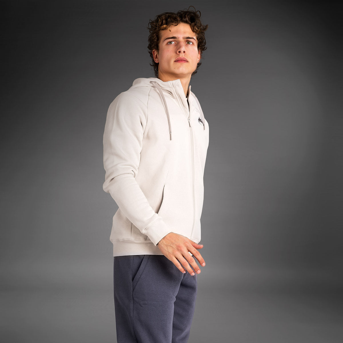 Sweatshirt Zippé à Capuche Venum Strikeland - Greige - product-type_Vestes