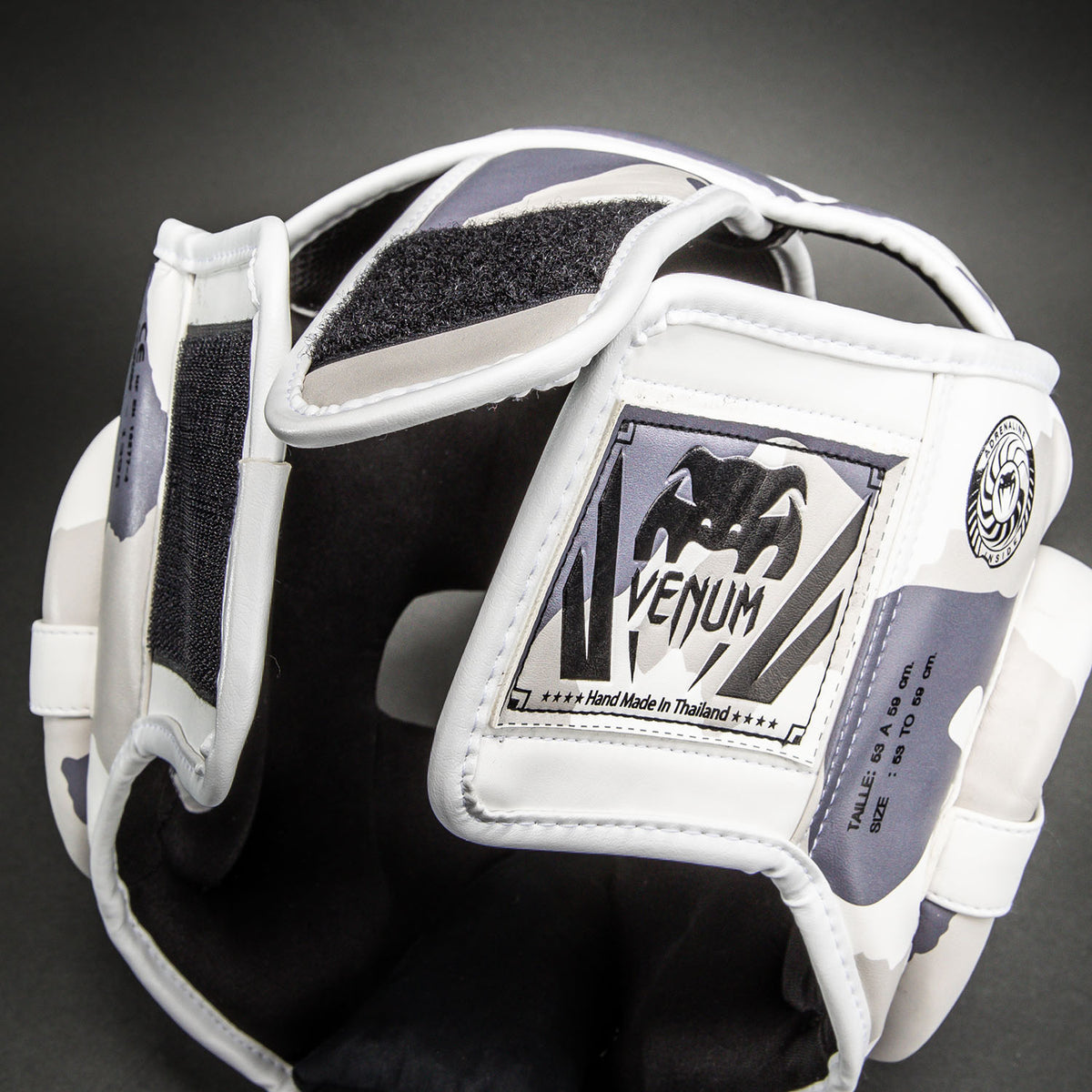 Casque de protection Venum Elite Camo – Blanc/Gris Clair - product-type_Casques de boxe