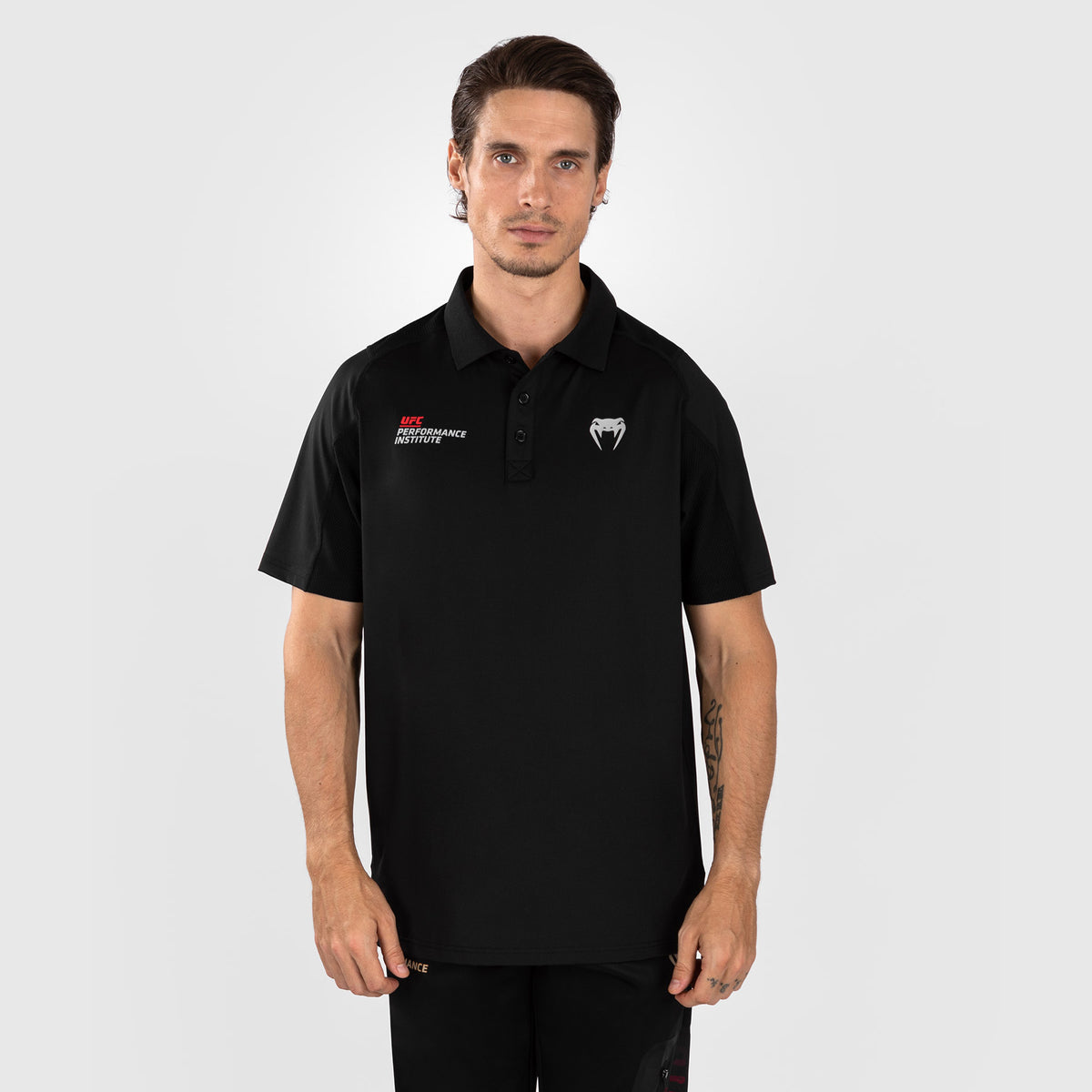 Polo pour Hommes UFC Venum Performance Institute 2.0 - Noir/Rouge - product-type_Polos