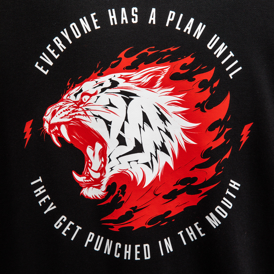 Sweat à capuche sans manches Venum x Mike Tyson Tiger - Noir Profond/Rouge Intense - product-type_Sweatshirts