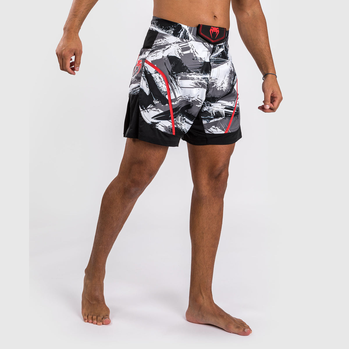 Short de combat Venum Electron 3.0 - Gris/Rouge - product-type_Shorts de MMA