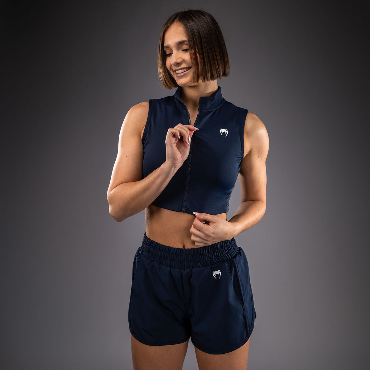 Crop Top pour Femme Venum Sculpt Shape - Bleu Marine - product-type_T-Shirts