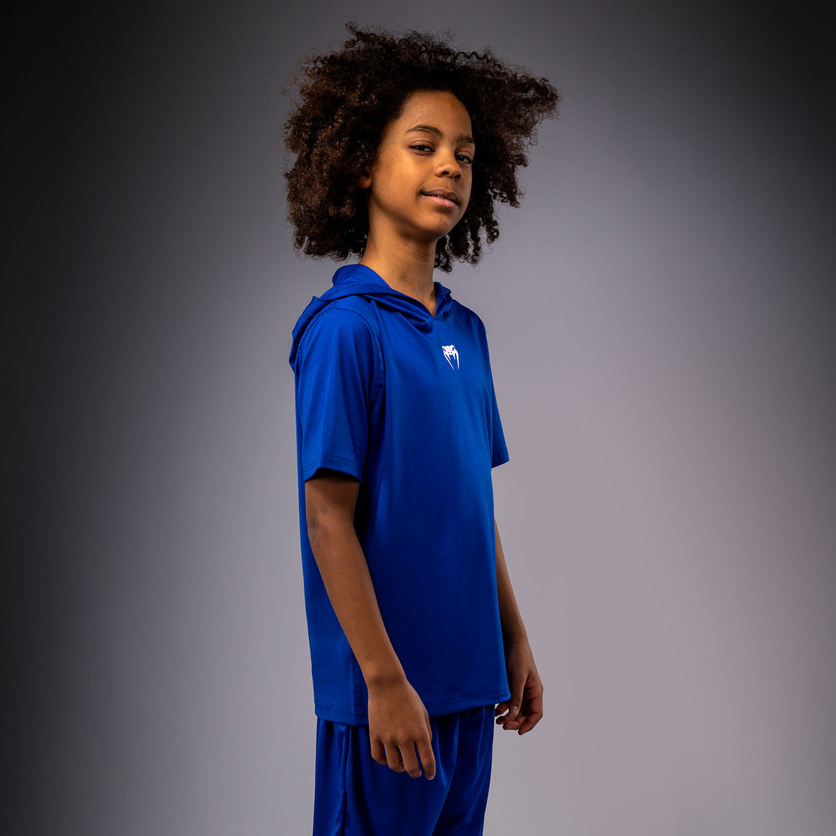 Sweat à capuche à manches courtes Dry Tech pour Enfants Venum Elite - Bleu Royal - product-type_Sweatshirts