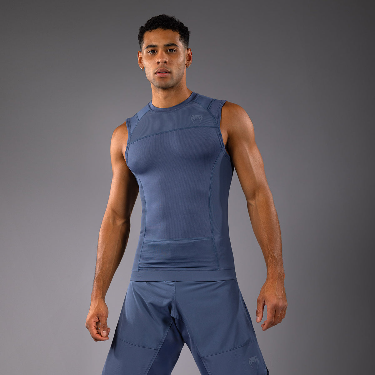 Rashguard sans Manches Venum G-Fit Air pour Hommes - Bleu Brumeux - product-type_T-Shirts de Compression