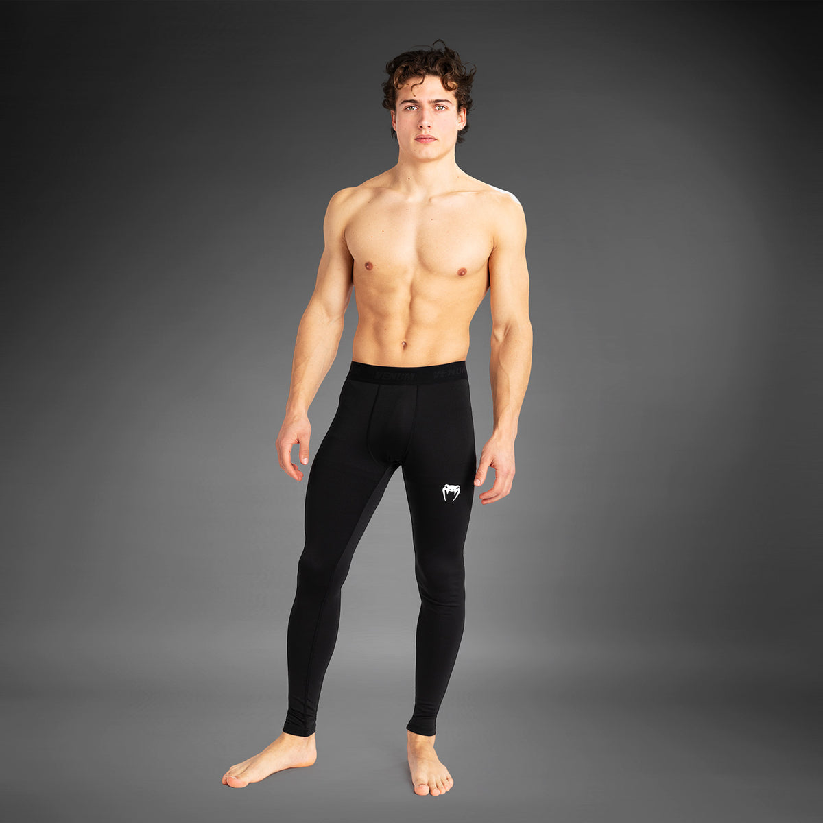 Pantalon de compression pour hommes Venum Contender - Noir/Blanc - product-type_Pantalons de Compression