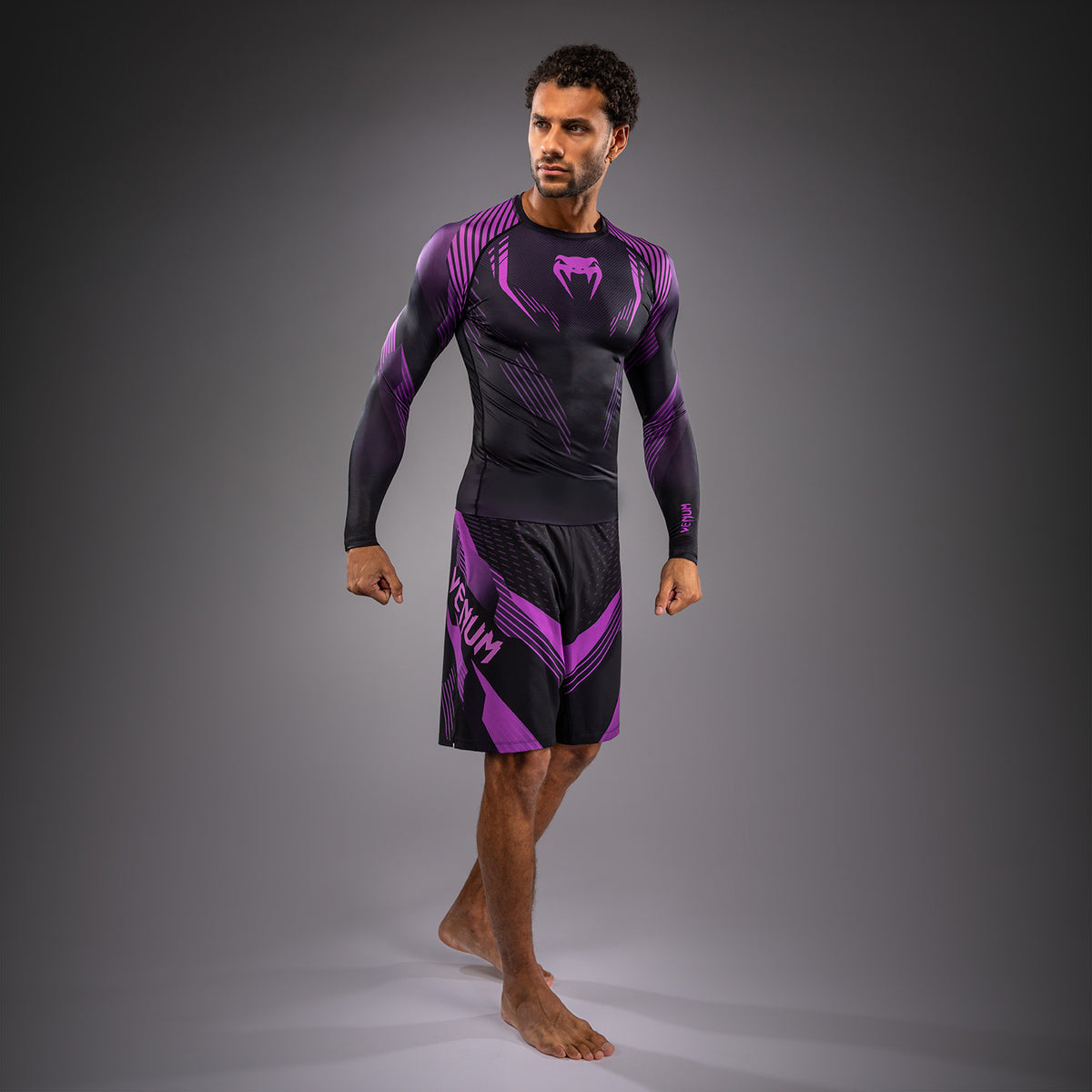 Rashguard à Manches Longues Venum No-Gi 6.0 - Noir/Violet - product-type_T-Shirts de Compression