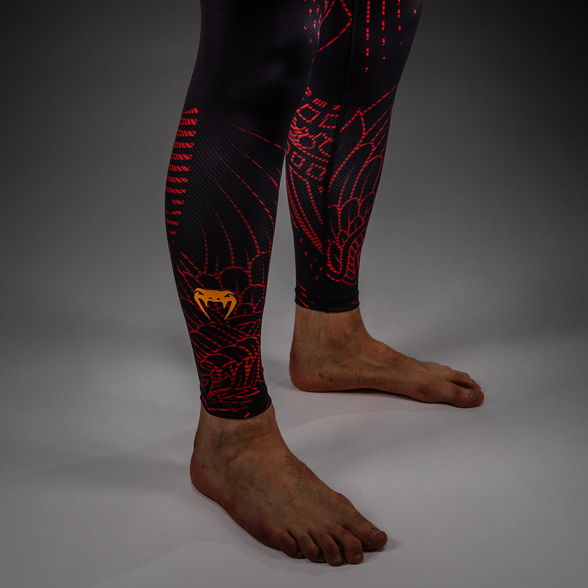 Pantalon de Compression Venum Quetzal Fury - Noir/Rouge Fury/Mandarine - product-type_Pantalons de Compression