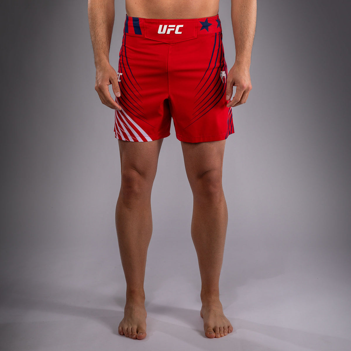 UFC Freedom 250 by Venum Authentic Fight Night Short de combat coupe courte Personnalisé pour homme - Rouge - product-type_Shorts de MMA