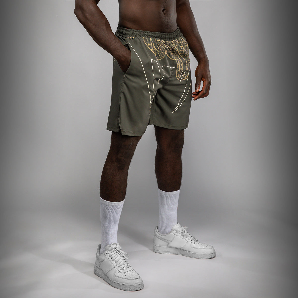 Short de Training Venum Serpenti – Kaki/Bronze/Ivoire - product-type_Shorts de training