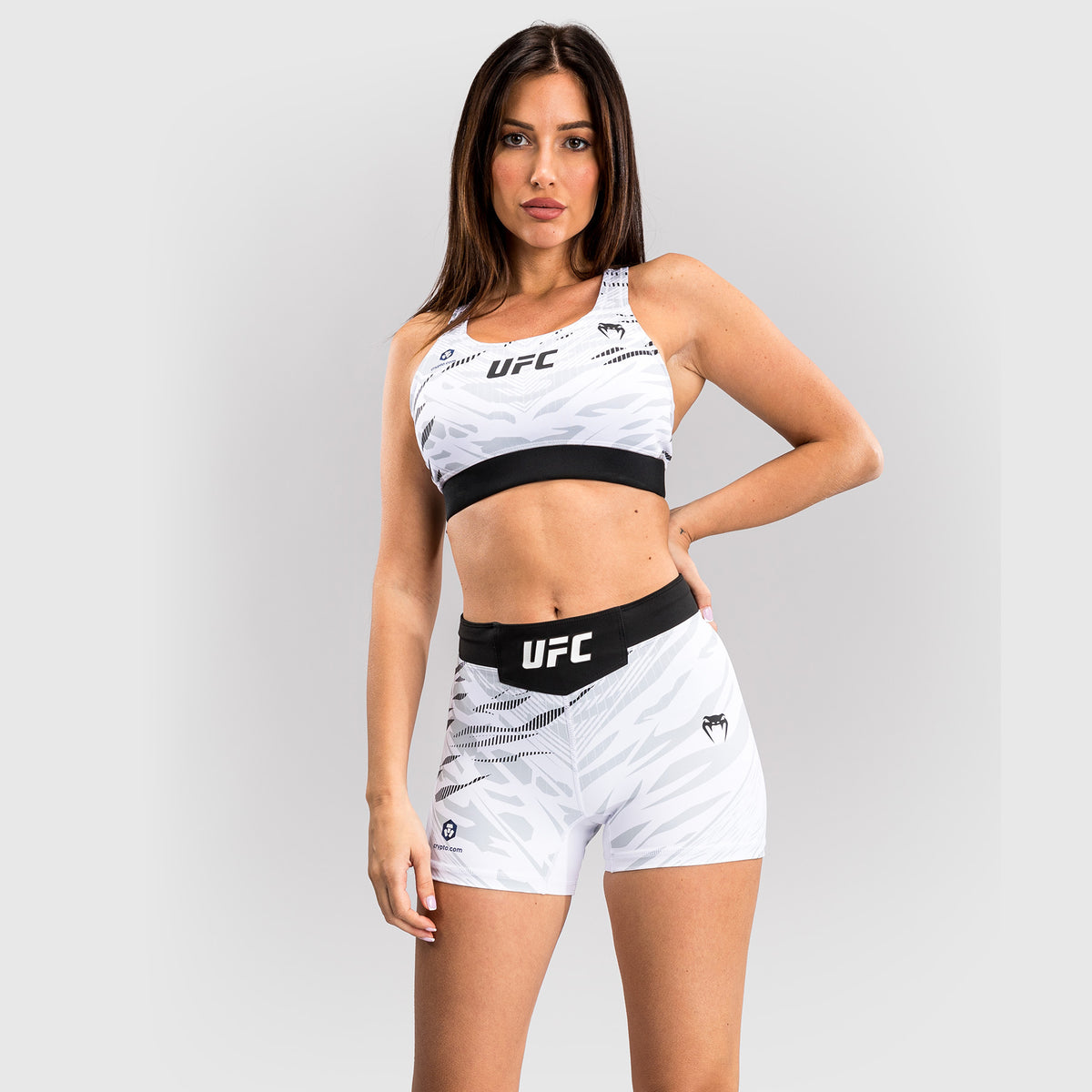 Short de compression pour Femmes UFC Fusion by Venum Authentic Fight Night - Coupe Courte - Blanc - product-type_Shorts de compression