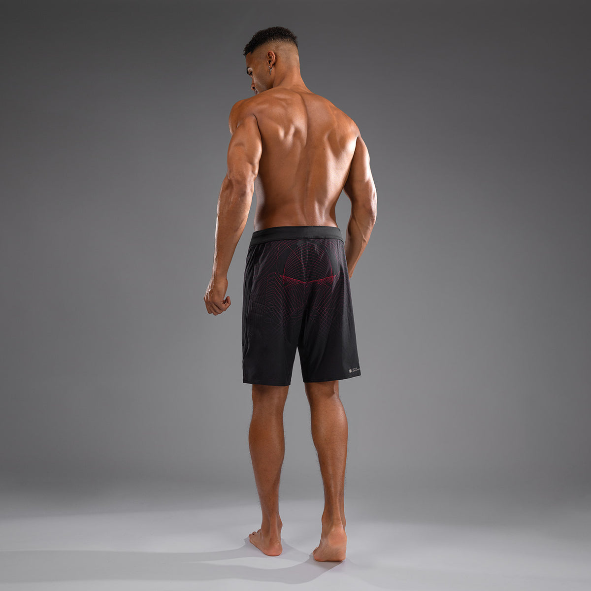 Short de Combat Venum G-Fit Air pour Hommes - Noir Profond/Rouge Feu - product-type_Shorts de MMA
