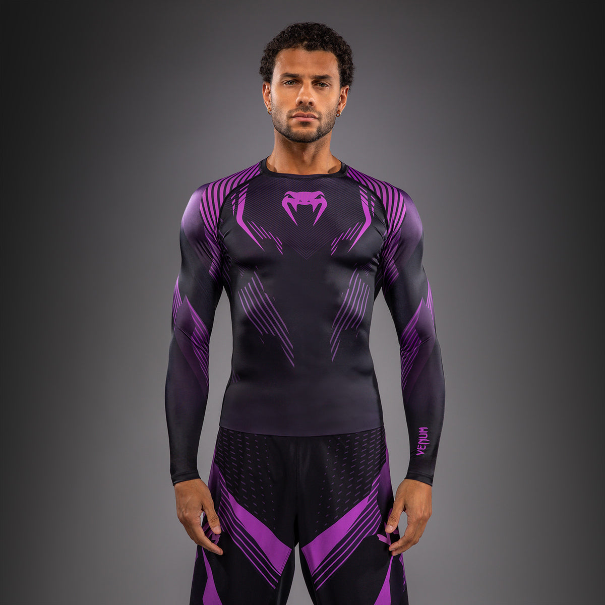 Rashguard à Manches Longues Venum No-Gi 6.0 - Noir/Violet - product-type_T-Shirts de Compression