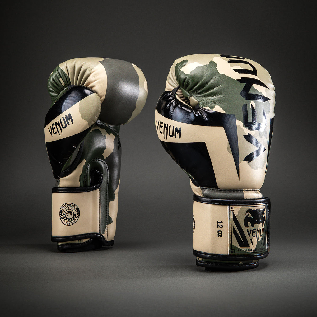 Gants de Boxe Venum Elite Camo - Kaki/Blanc Cassé - product-type_Gants de boxe