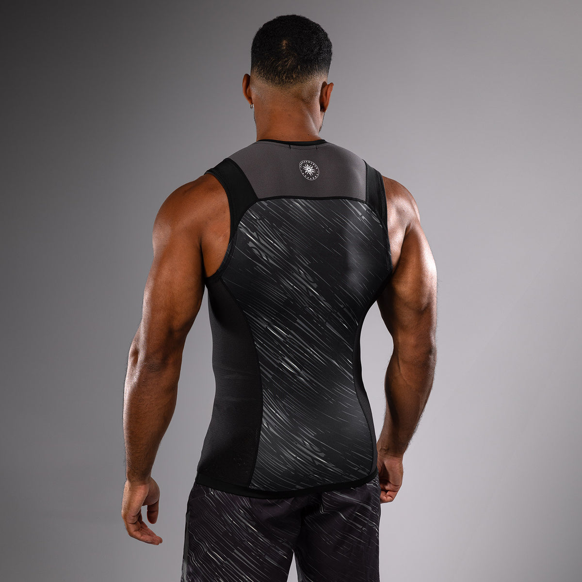 Rashguard Sans Manches Venum Rapid - Noir/Gris Orage - product-type_T-Shirts de Compression