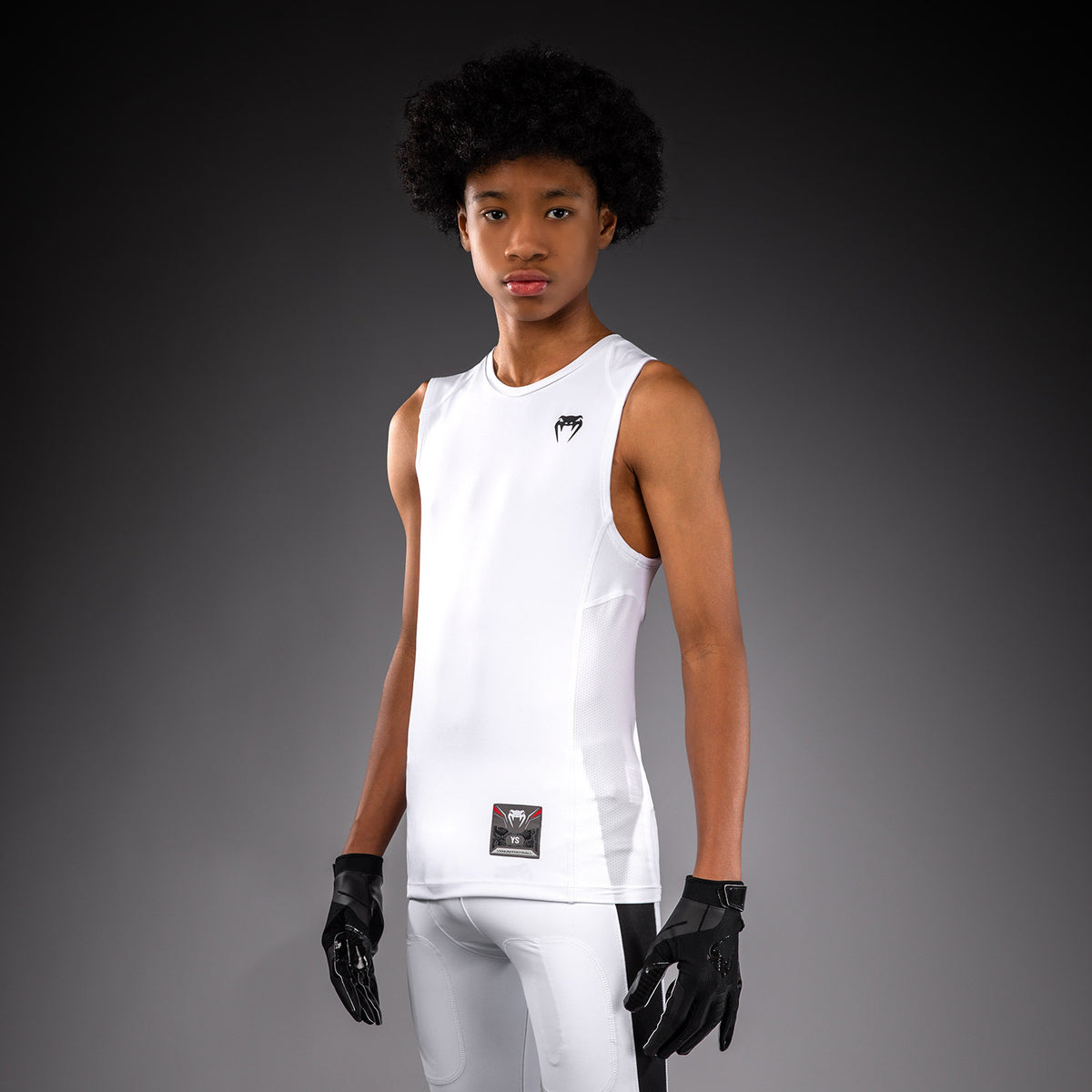 Haut de Compression sans manches pour Enfants Venum Elite Football - Blanc - product-type_T-Shirts Dry Tech
