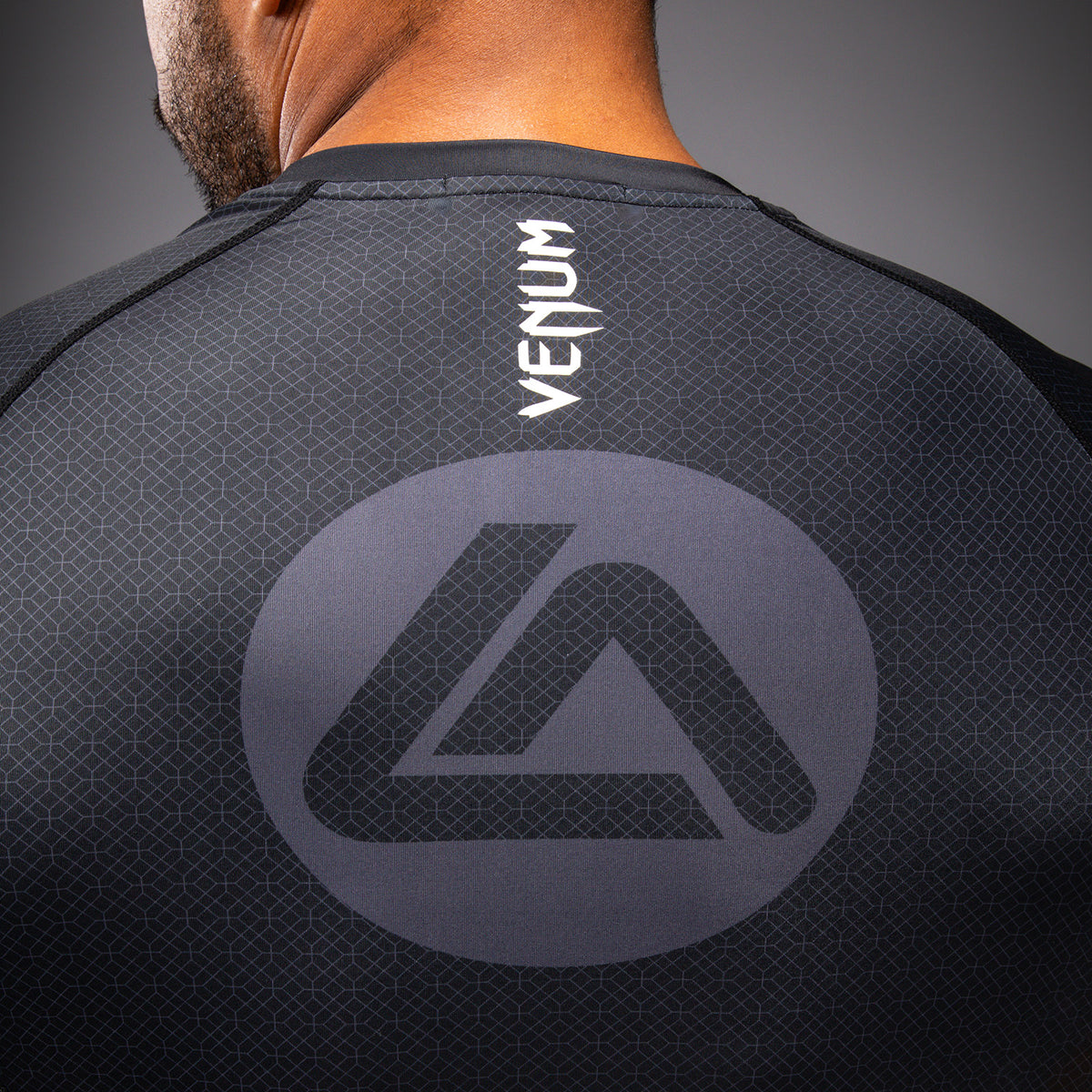 Rashguard à Manches Courtes Venum x Roger Gracie Academy - Noir - product-type_T-Shirts de Compression