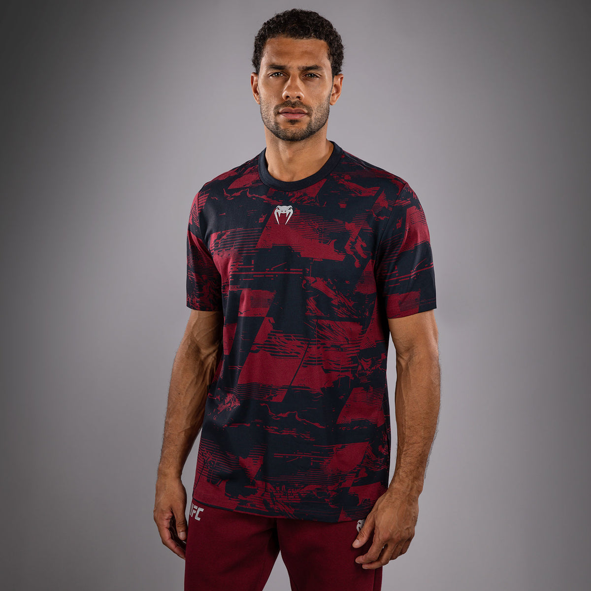 T-shirt manches courtes Homme UFC Zenith by Venum Authentic Fight Week - Bleu marine/Bordeaux/Argent - product-type_T-Shirts