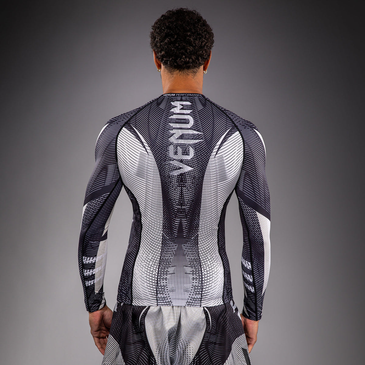 Rashguard à Manches Longues Venum Galactic 3.0 - Blanc Cassé/Noir - product-type_T-Shirts de Compression