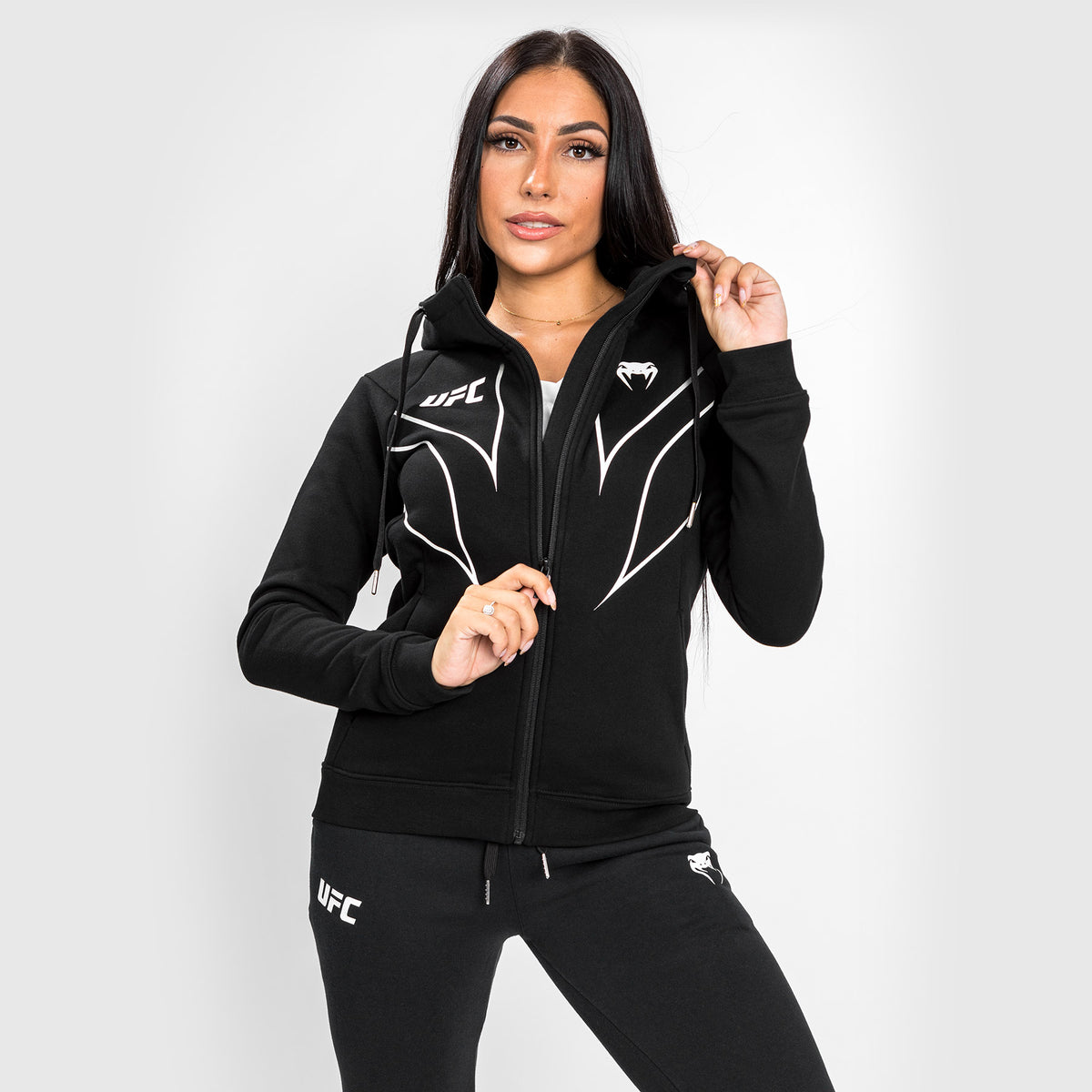 Sweatshirt Zippé Femme UFC Venum Fight Night 2.0 Replica - Noir - product-type_Vestes