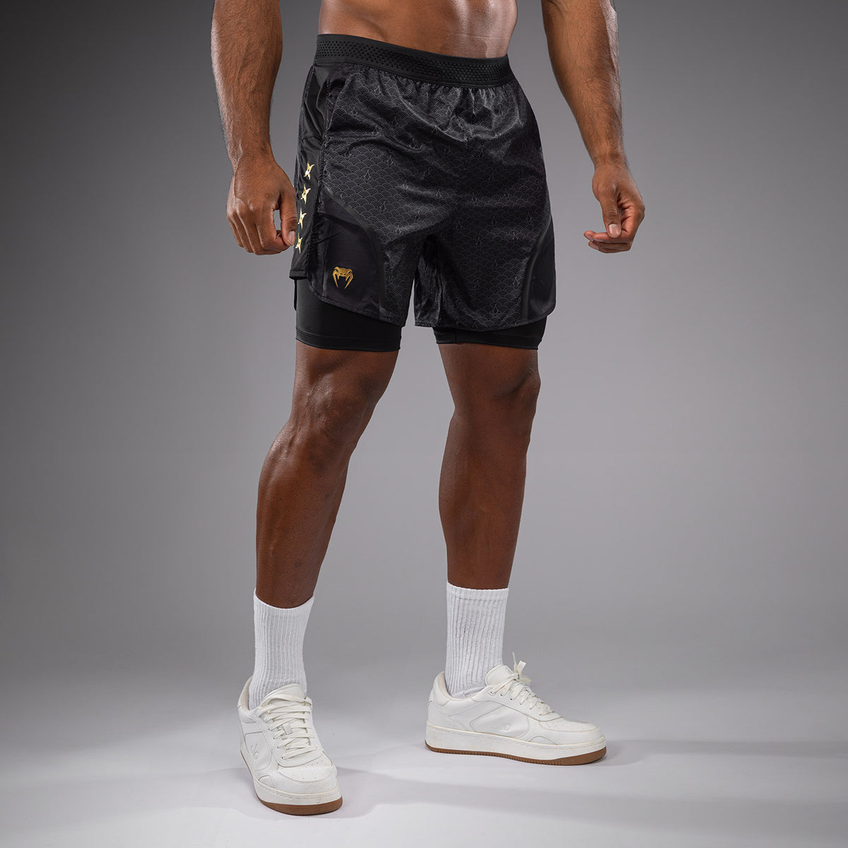 Short d'entraînement Venum x Assassin's Creed Shadows - Noir/Or - product-type_Shorts de training