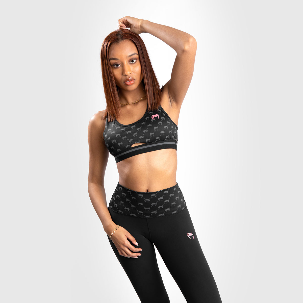Brassière de sport Venum Monogram - Noir/ Rose or - product-type_Brassières de sport