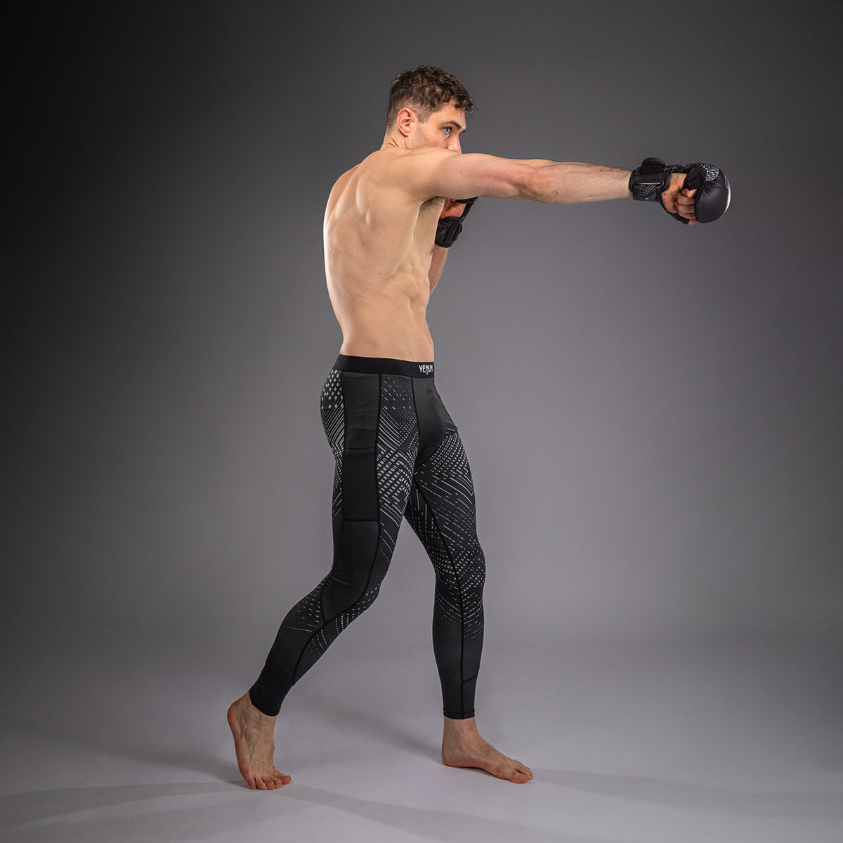 Spats Venum Midnight Fury – Noir/Gris/Argent - product-type_Pantalons de Compression