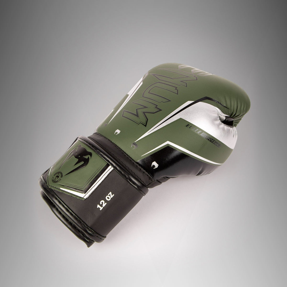 Gants de Boxe Venum Elite Evo - Kaki/Argent - product-type_Gants de boxe