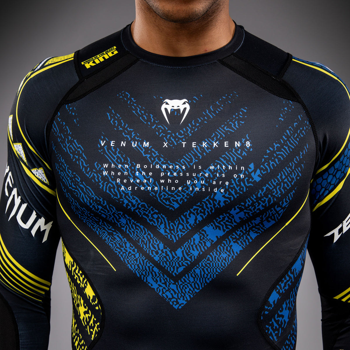 Rashguard à Manches Longues King Venum x TEKKEN 8 - Noir/Jaune - product-type_T-Shirts de Compression