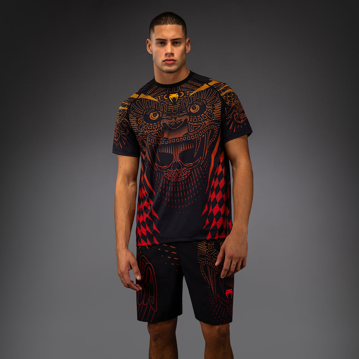 T-shirt Dry-Tech Venum Quetzal Fury - Noir/Rouge Fury/Mandarine - product-type_T-Shirts Dry Tech
