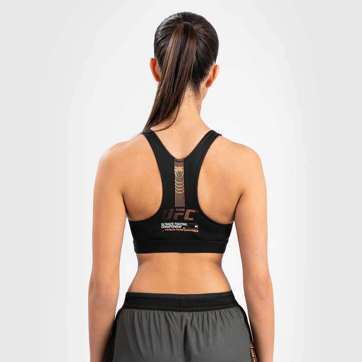 Brassière de sport pour Femmes UFC Adrenaline by Venum Fight Week - Khaki/Bronze - product-type_Brassières de sport