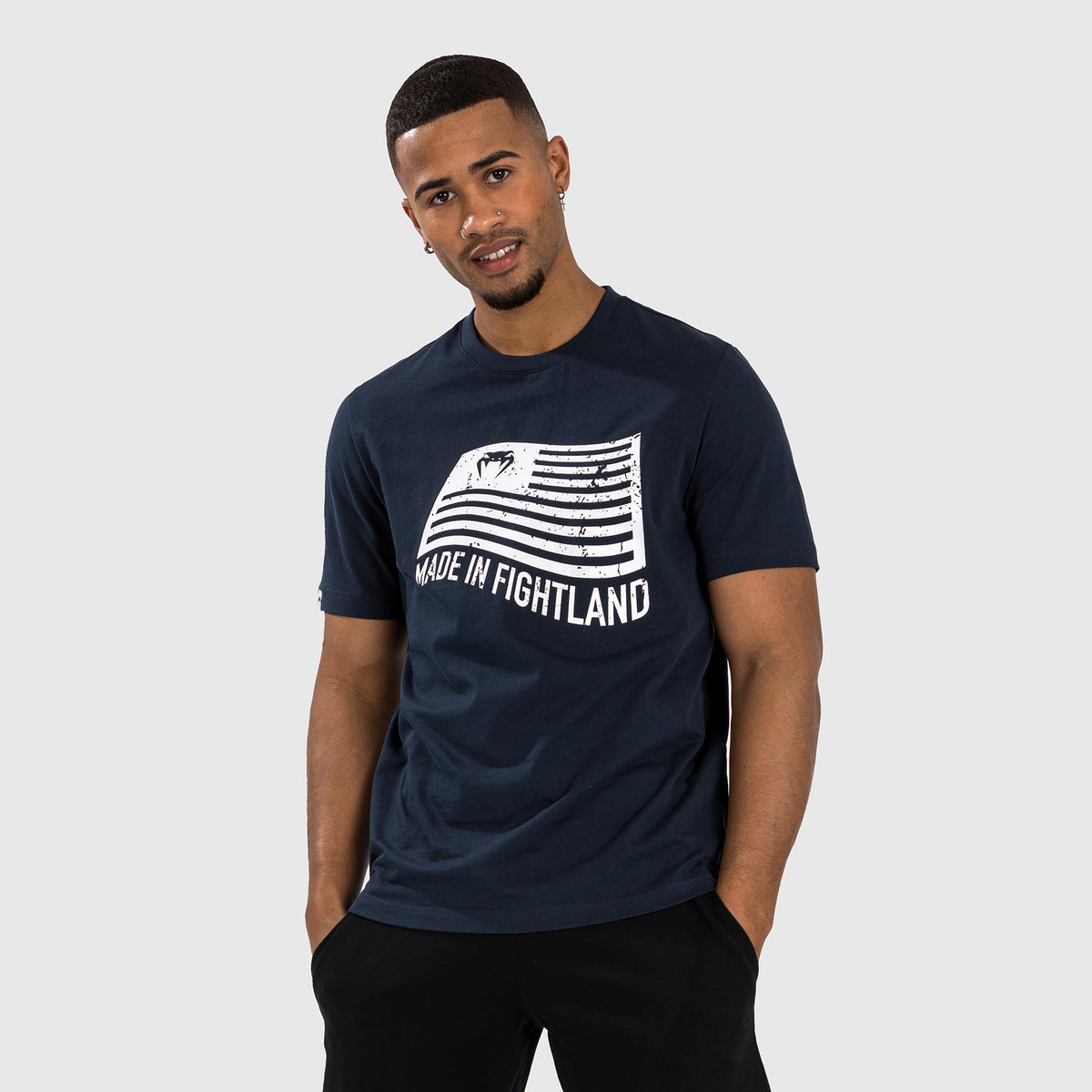 T-Shirt Venum Made in Fightland - Bleu marine/blanc - product-type_T-Shirts