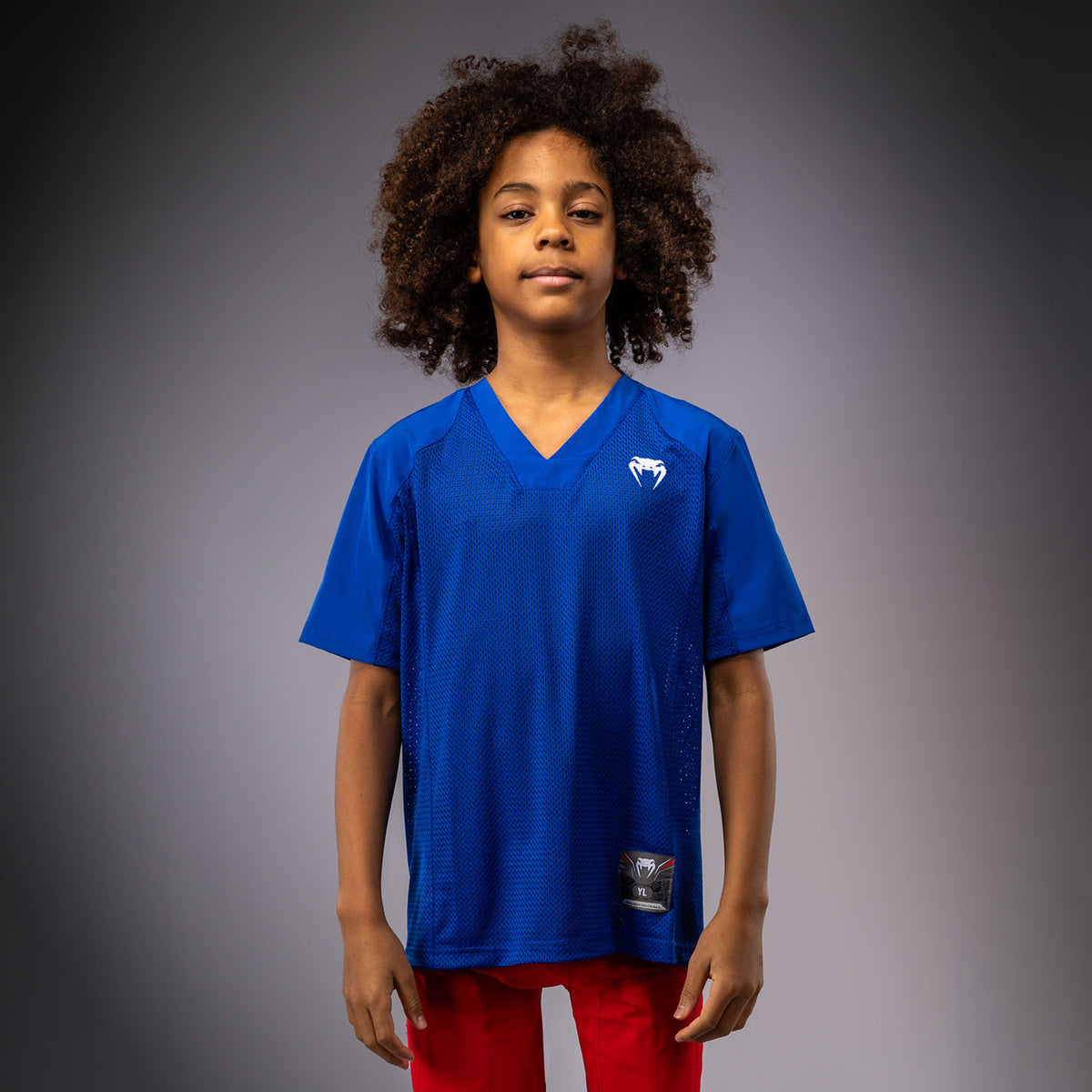 Maillot à manches Courtes pour Enfants Venum Elite Football - Bleu Royal - product-type_T-Shirts Dry Tech