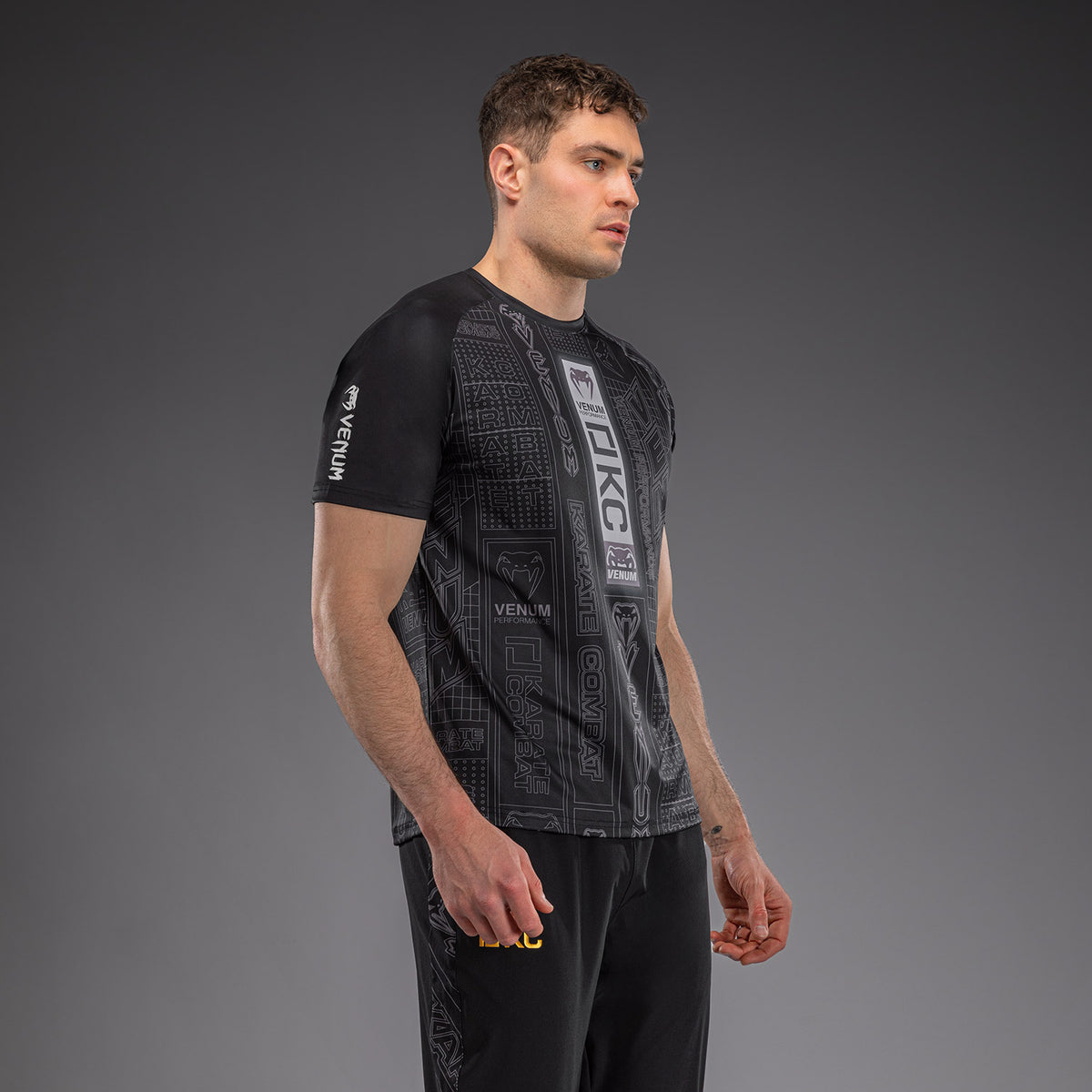 T-shirt Dry Tech Karate Combat by Venum – Noir/Gris - product-type_T-Shirts Dry Tech