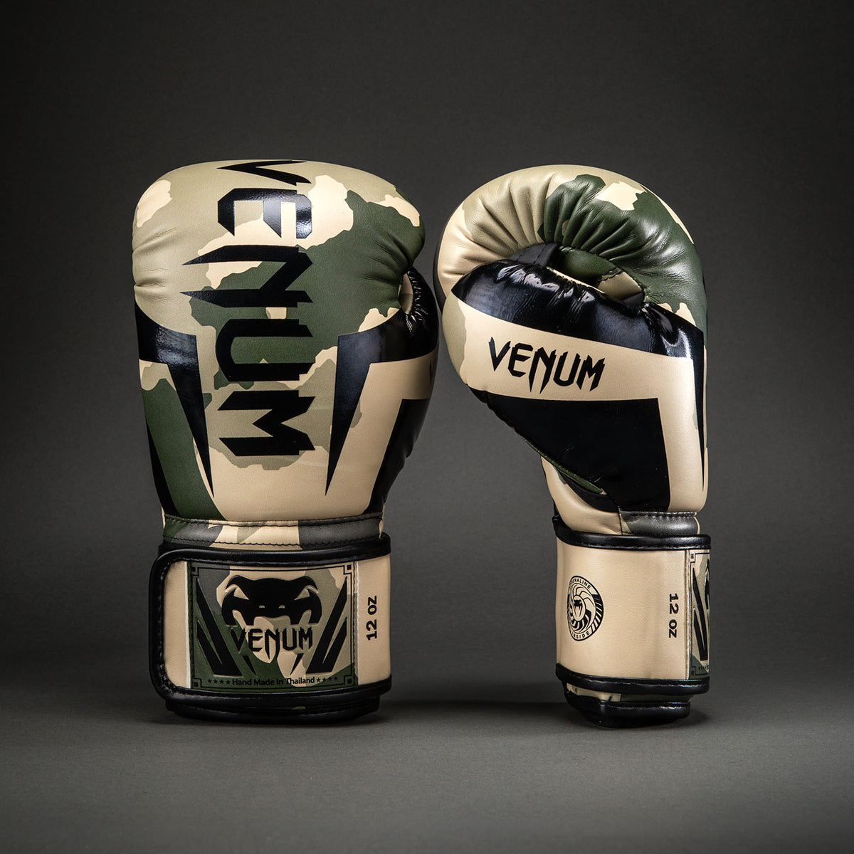 Gants de Boxe Venum Elite Camo - Kaki/Blanc Cassé - product-type_Gants de boxe