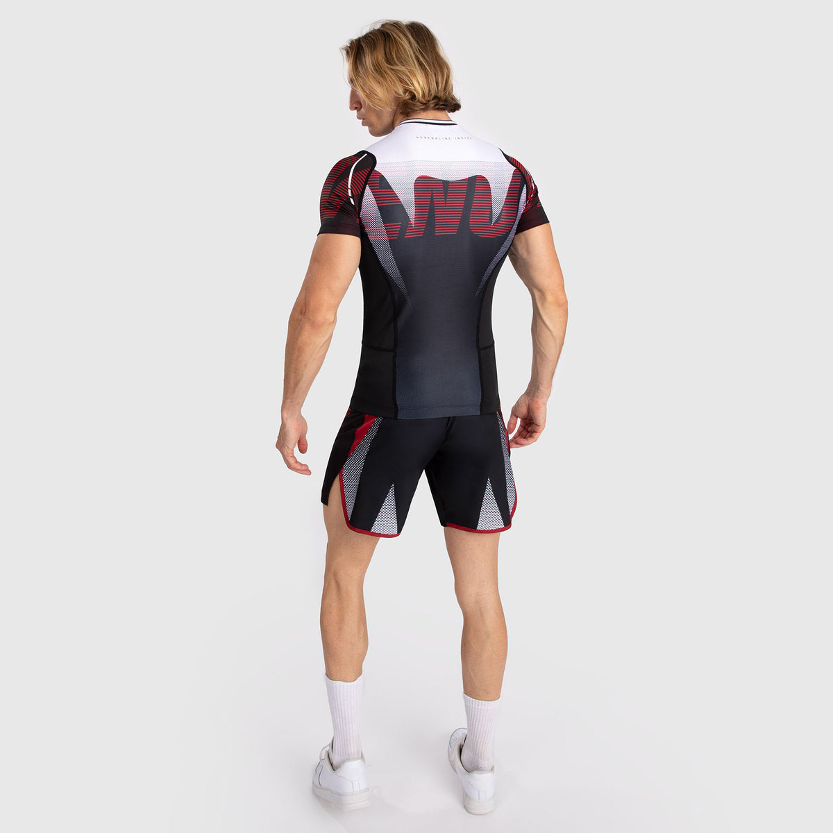 Rashguard À Manches Courtes pour Hommes Venum Adrenaline - Red - product-type_T-Shirts de Compression