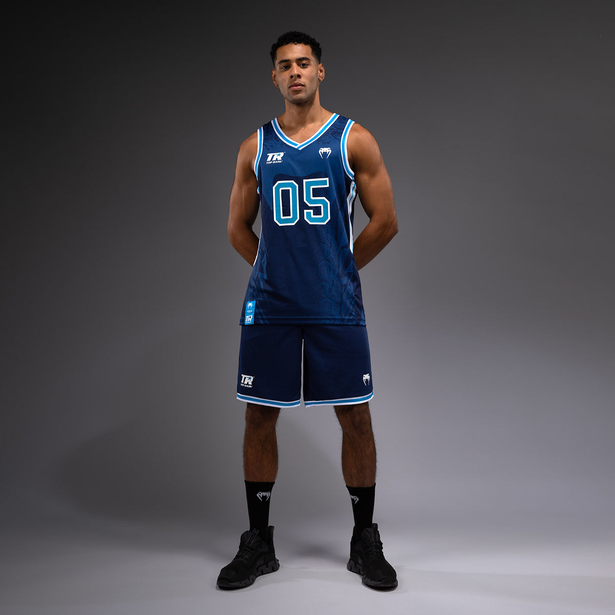 Short de Basket Venum x Top Rank Original pour Hommes - Bleu Marine - product-type_Shorts de training