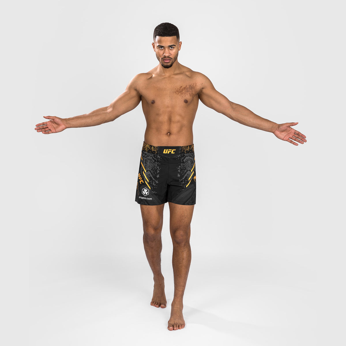 Short de combat personnalisé Coupe courte pour Hommes UFC Adrenaline by Venum Authentic Fight Night – Noir/Or - product-type_Shorts de MMA
